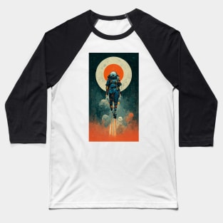 Space Jump Retro Vintage Sci Fi design Baseball T-Shirt